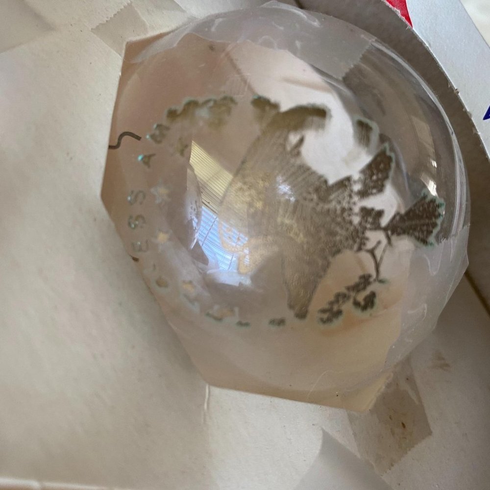 vtg vintage RAUCH glass Made in American eagle ornaments Christmas holiday - Picture 10 of 13
